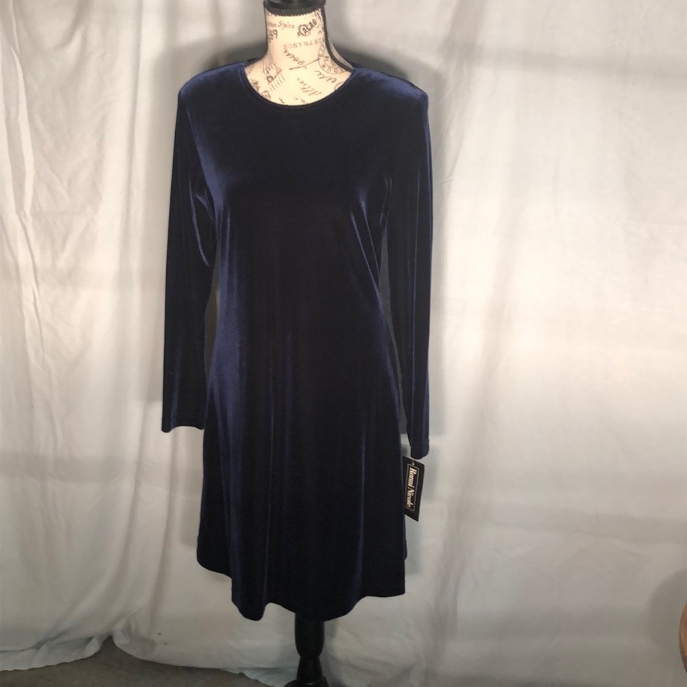 NWT Ronnie Nicole long sleeved velvet dress